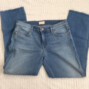 MOTHER ‘the rascal fray’ jeans in Light Kitty